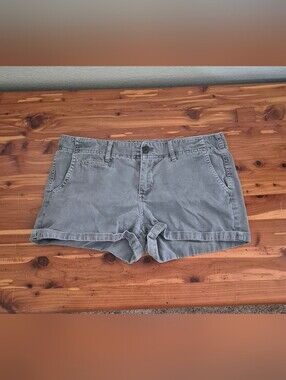 Merona Gray Rolled-Hem Casual Shorts